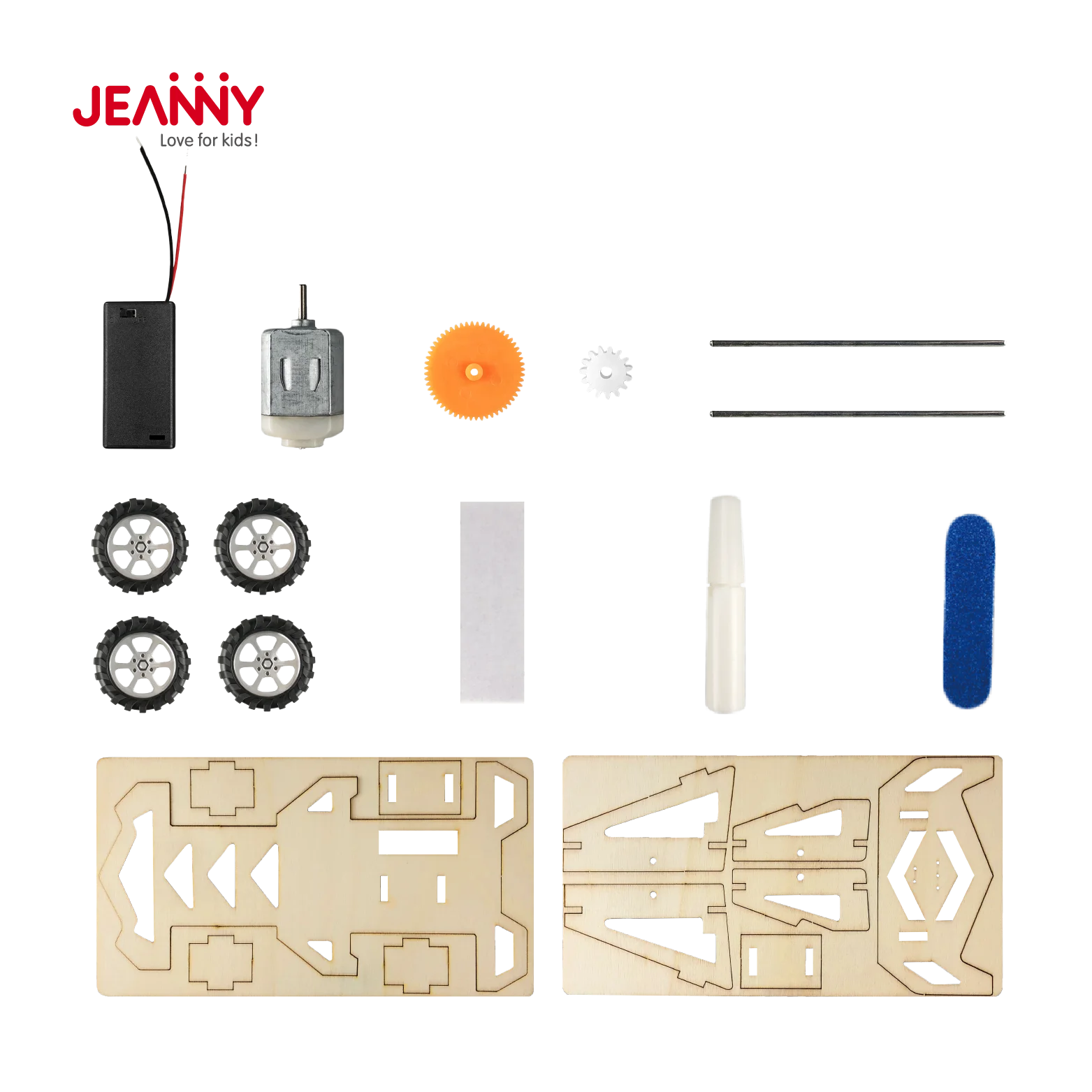 STEAM Education Toys Kids Rear-Wheel Drive Race Car Educational STEM Toys for Boys and Girls Wood Craft Construction Model Kit