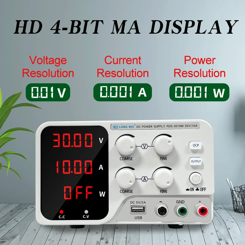 New Product Longwei PDS3010M Adjustable Variable 30V10A Lab Power Supply Switching Bench Source Bench Dc Power Supply
