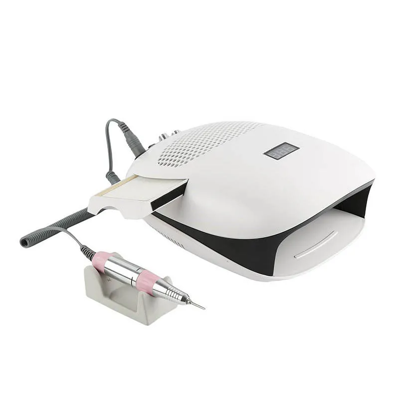 Electric 30000rpm 3 in 1 Nail UV  Lamp Dust Collector Drill  Manicure Pedicure Machine Nail Drill Bits Set