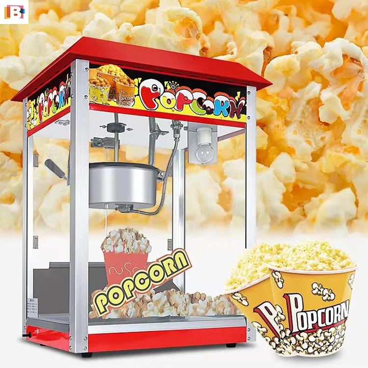 Industrial Commercial Popcorn Machine Cinema Big Electric Automatic Popcorn Maker