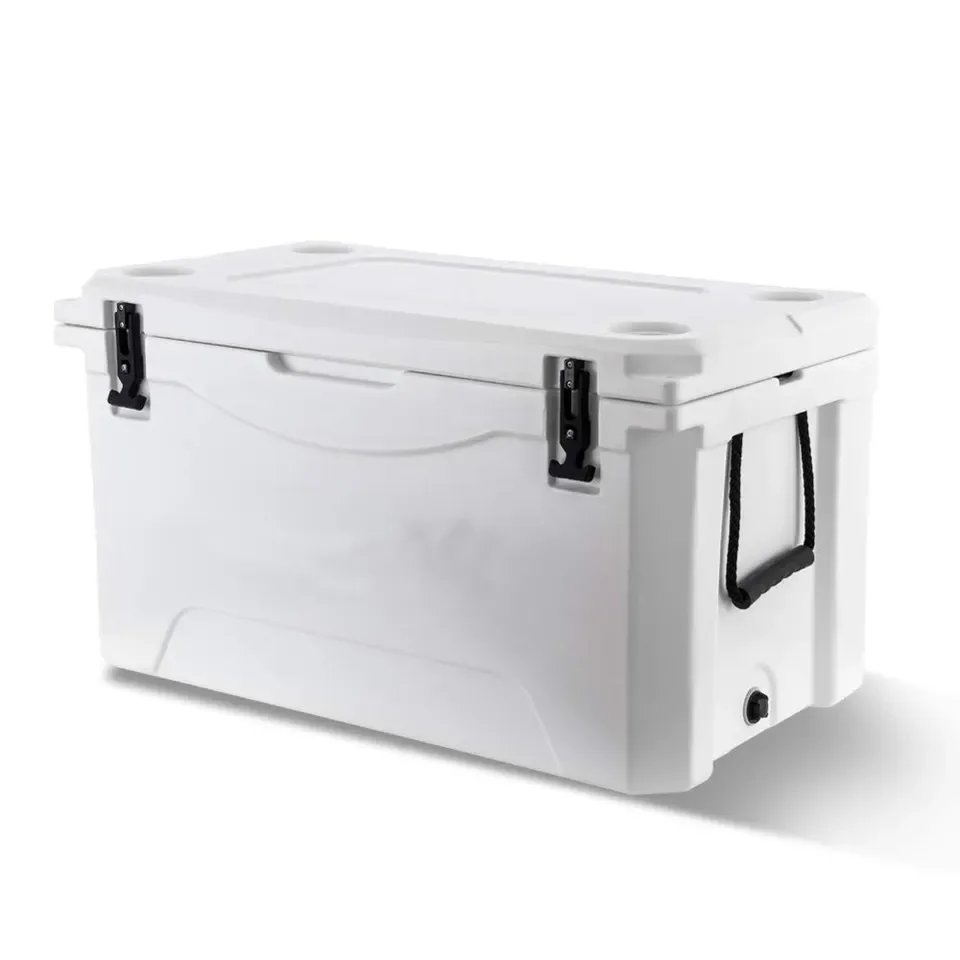 High Quality Heavy Duty PU Foam Large Capacity Car Coolers Camping 110L Rotomolded Ice Chest Cooler Without Wheels