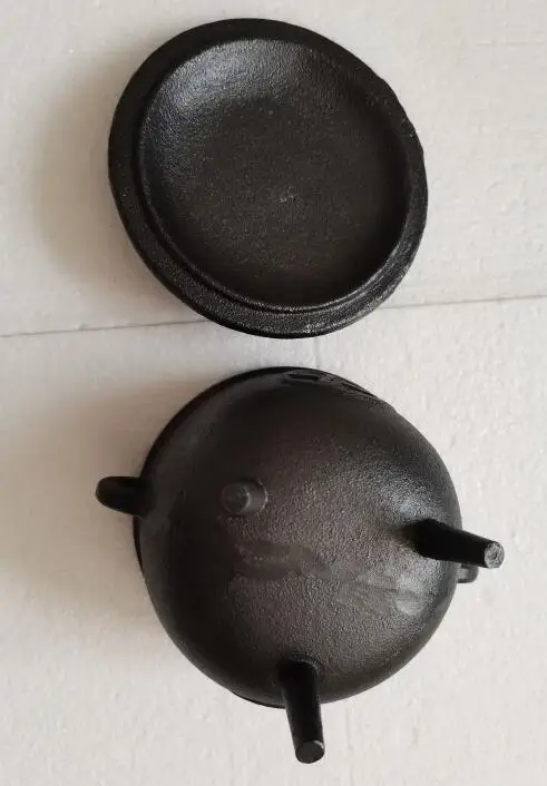 preseasoned oil small cast iron cauldron for candle warmer