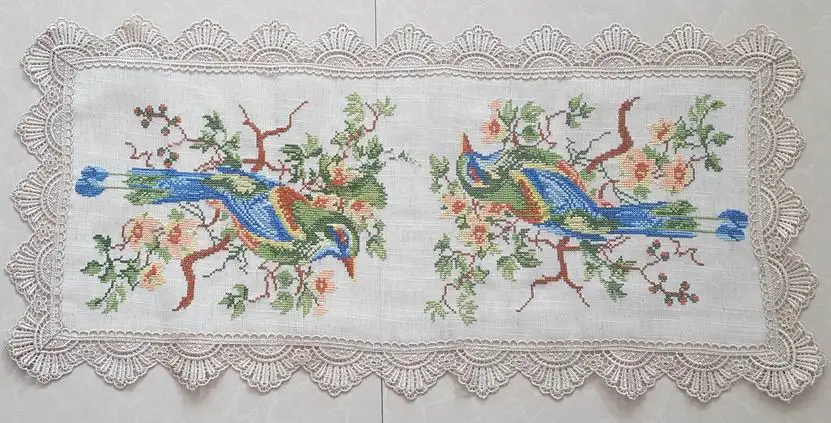 expensive embroidered tablecloth with cutwork