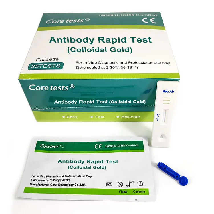 Медицинский Быстрый самоосмотр Diagnos Antibody Test Kit Коллоидное золото