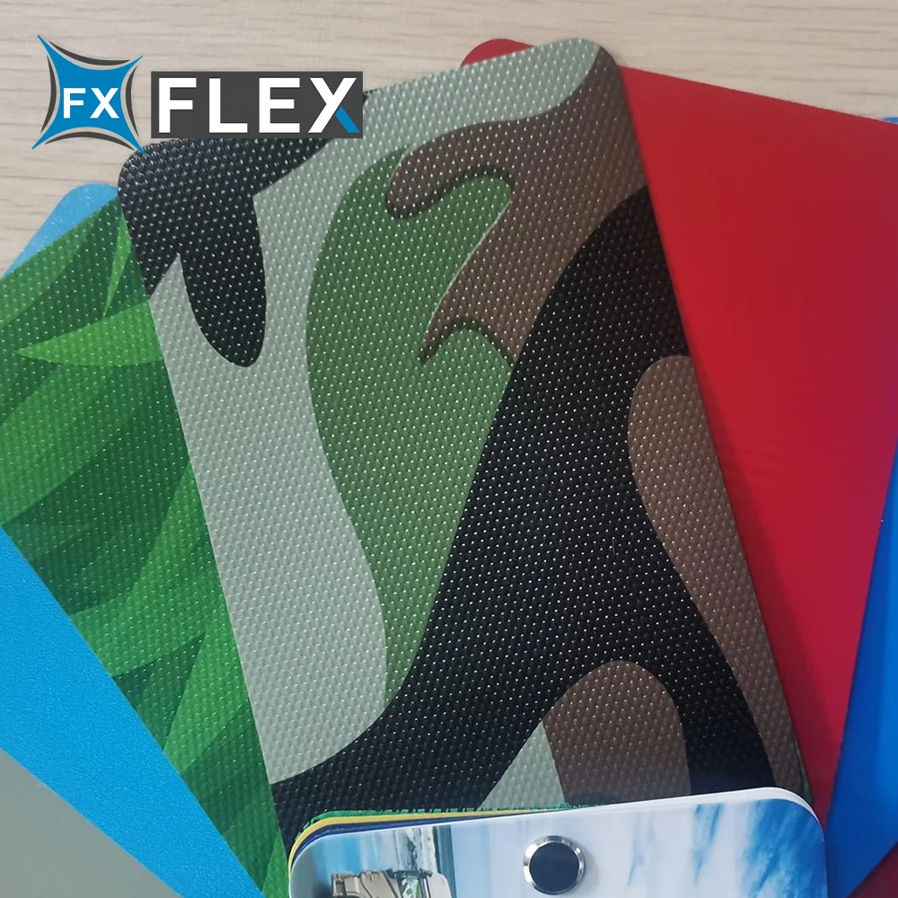 FLFX заказной 500D 350 Gsm камуфляж ПВХ брезент рулон для палатки/надувной лодки