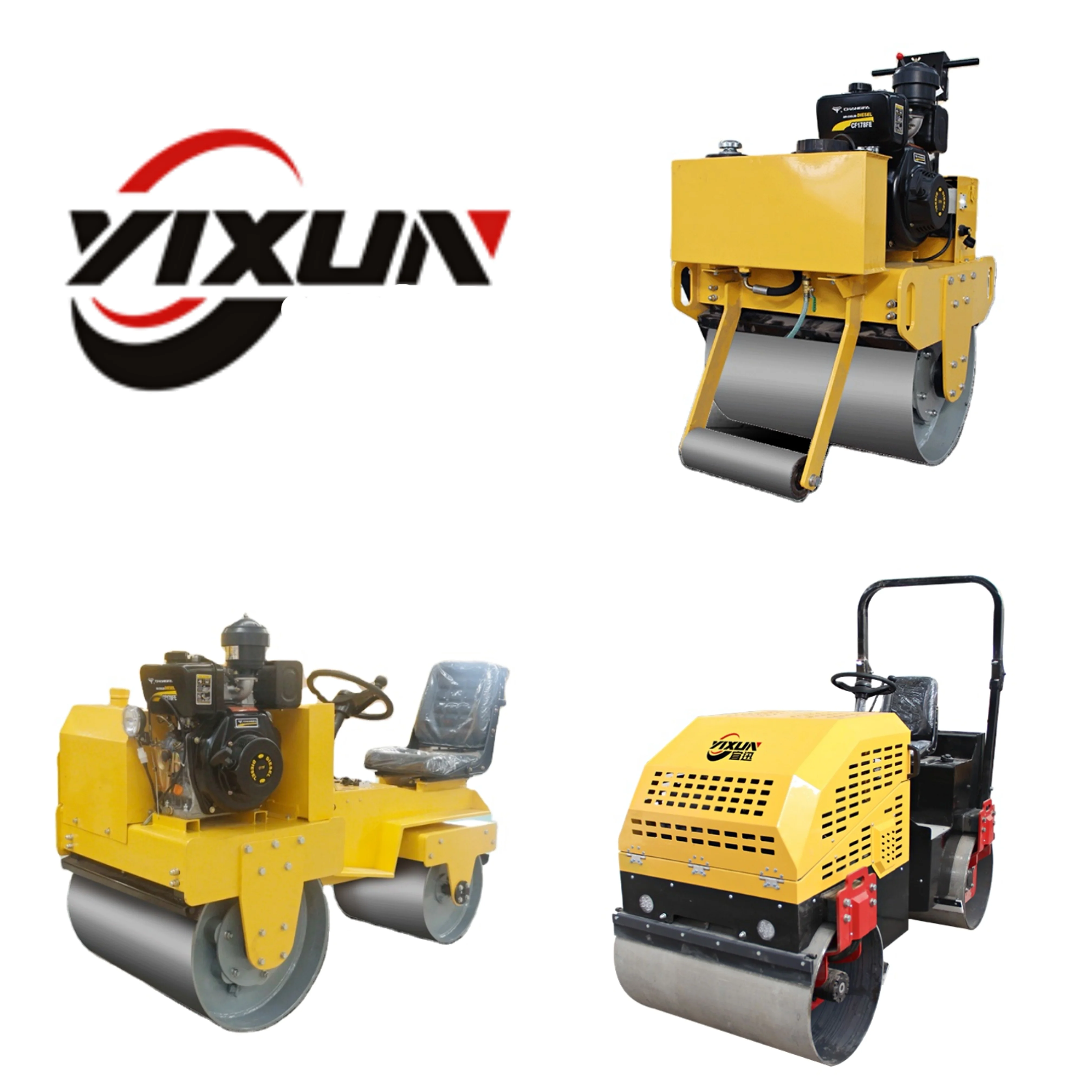 Walk behind manual single drum road roller compactor mini vibratory soil compaction machine for sale