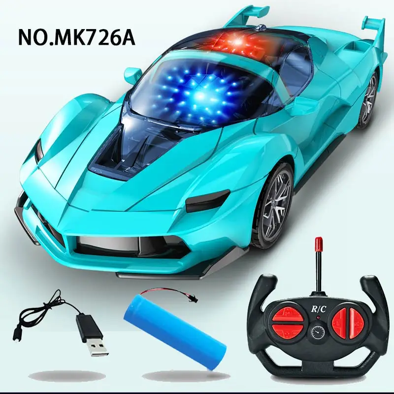 Boy toys 1 20 4 channel RC car  plastic  toys car with light and sound gifts for kids chenghai new toy product
