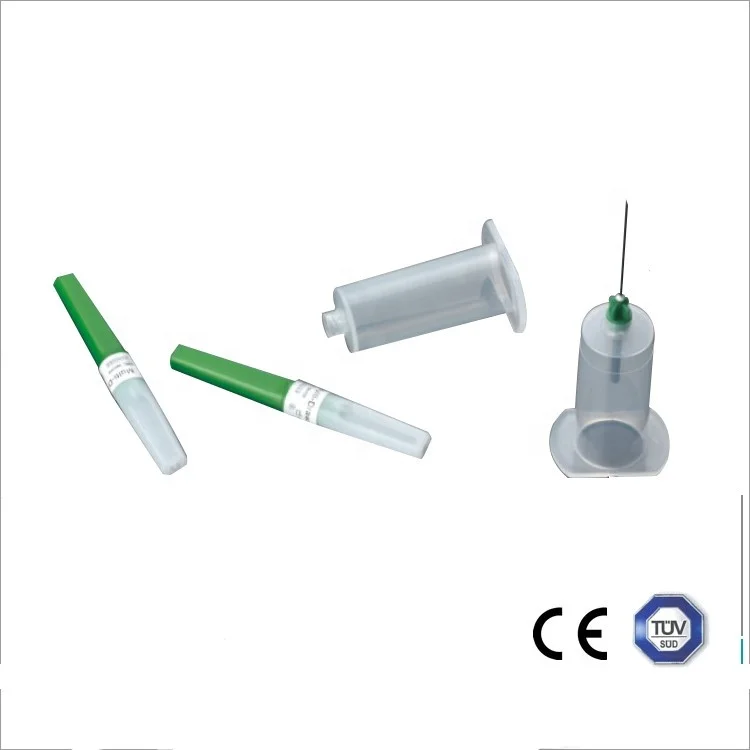Medical grade disposable sterile blood collection tube needle holder