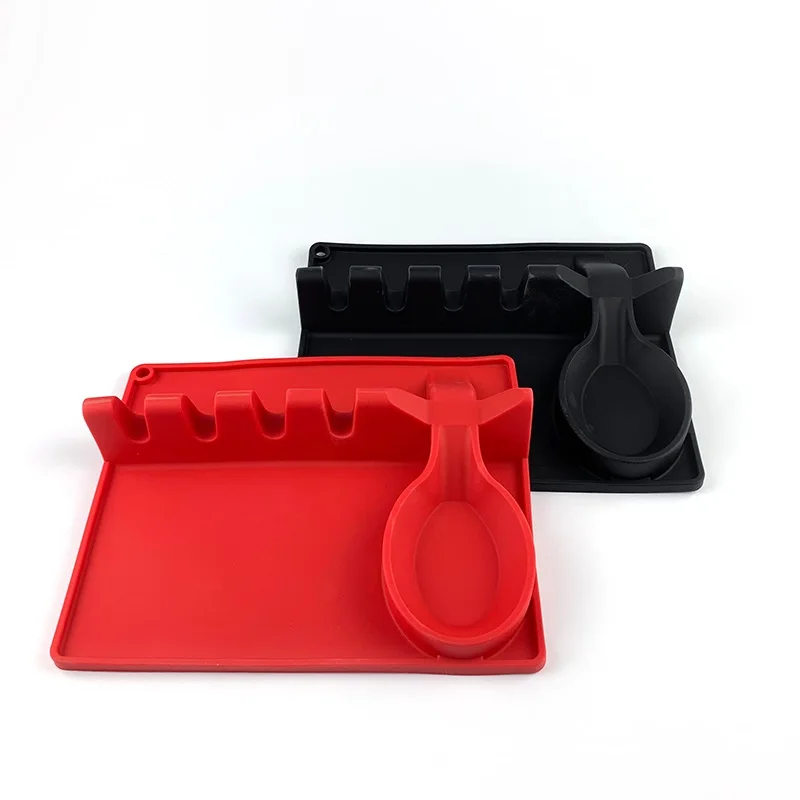 Kitchen Silicone Spoon Fork Rest Silicone Spatula Utensil Holder