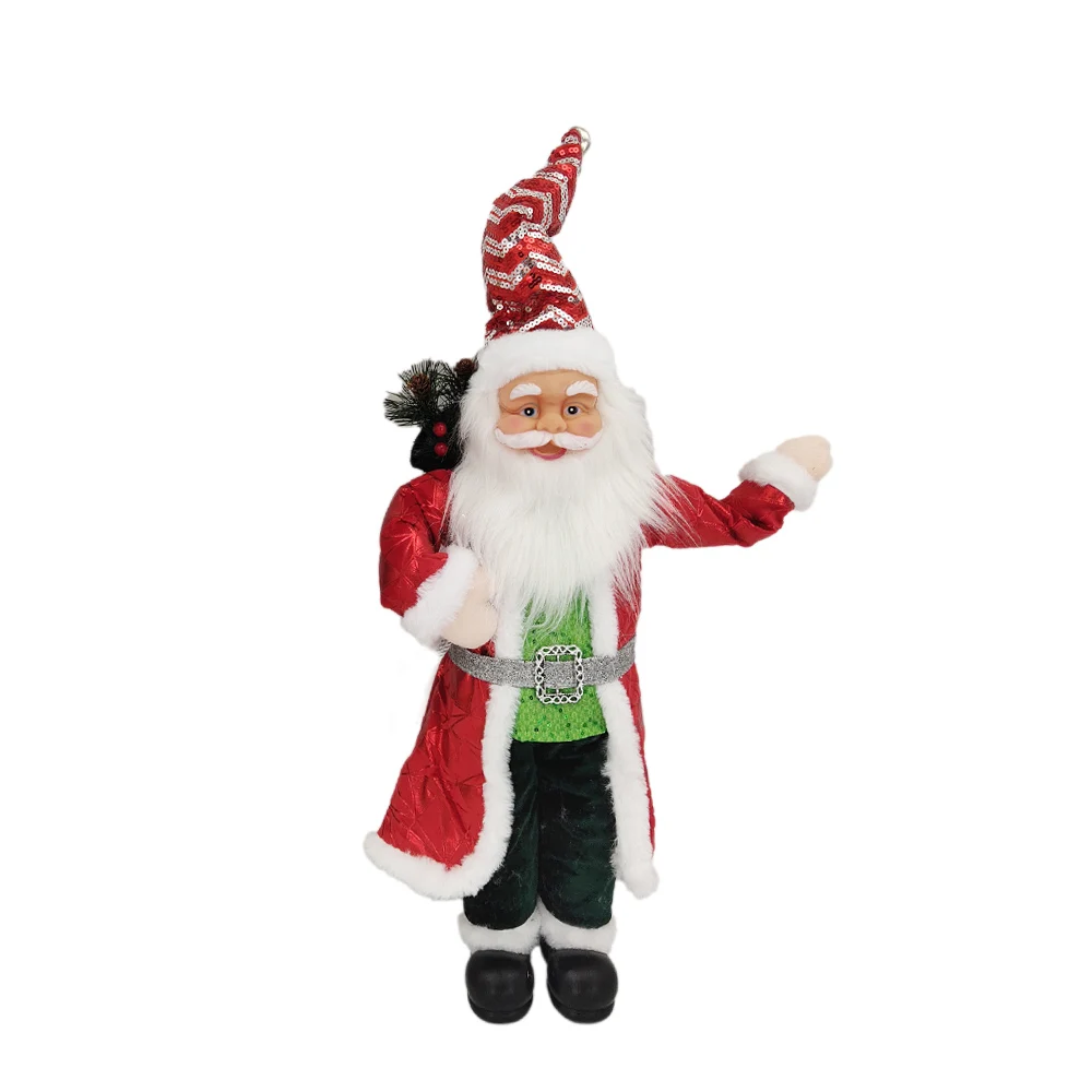 Holiday decorations santa old man doll Christmas day ornaments Xmas santa claus