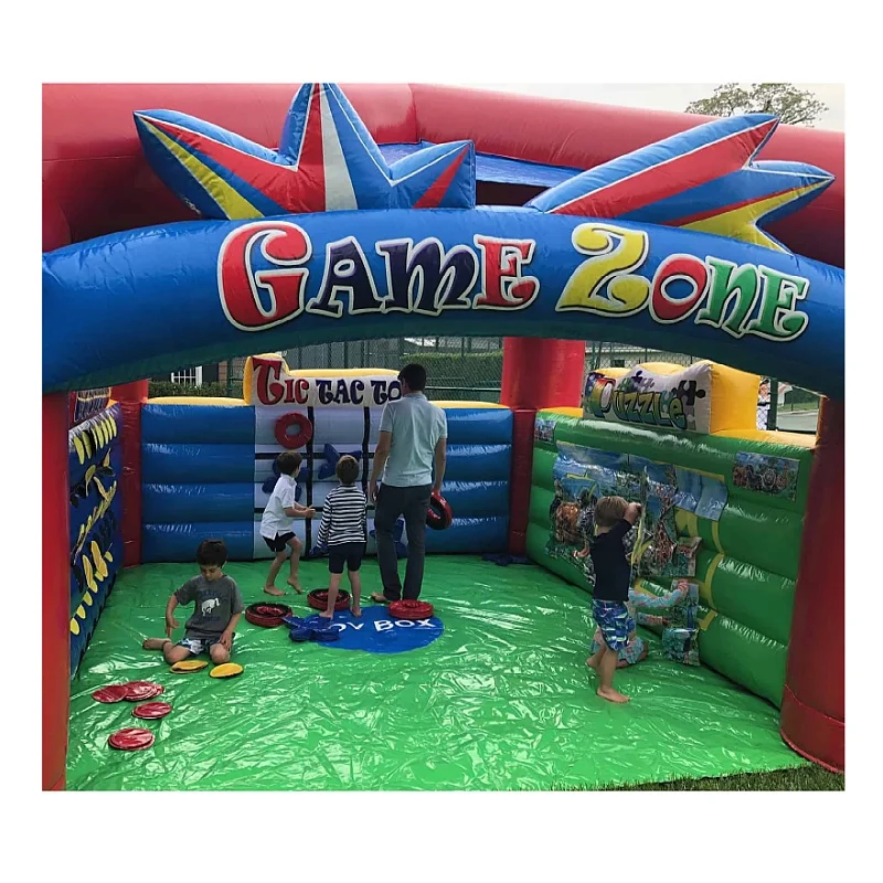Kids Inflatable Game Zone 3 Separate Games Tic Tac Toe Connect Four  Puzzle Wall For Kids Party