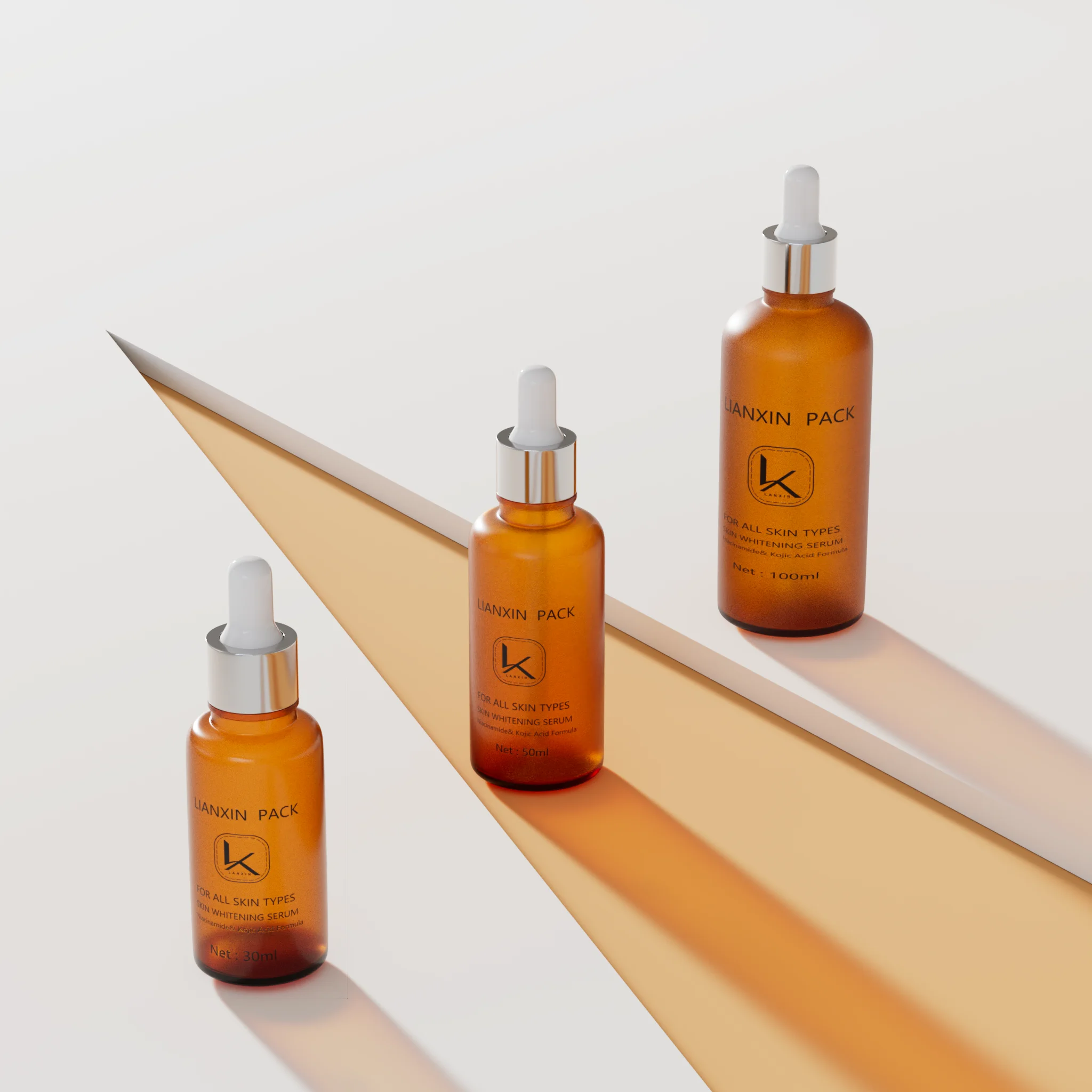 factory custom clear frosted cylinder hair oil cosmetic serum glass dropper empty bottle for essential oil