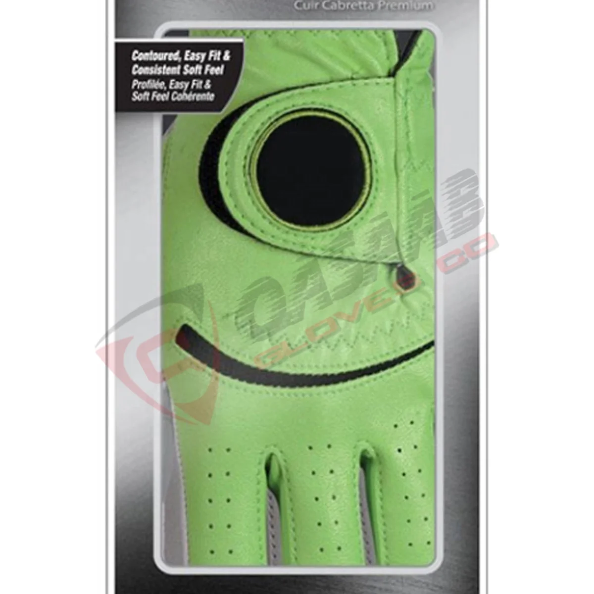 Customized-Logo High Quality Left-Or Right-Hand Pu Leather Golf Gloves High Quality Cabretta-Leather Golf Gloves