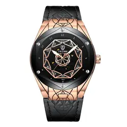 mysterious original design man watches automatic mechanical luminous pointers fashion wristwatches