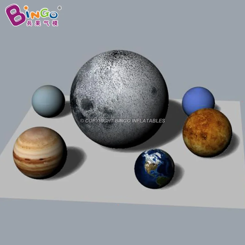 Planets Inflatables Led Lighting Large Inflatable Moon Venus Ball Led Giant Inflatable Hanging Planet Balloon