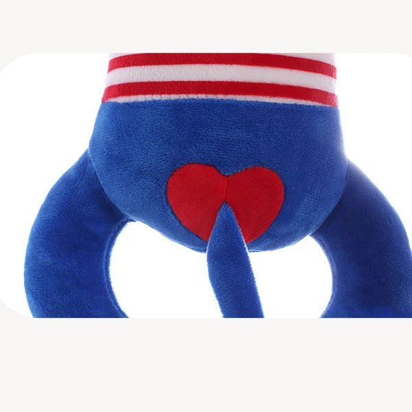 Cute Animal Striped Monkey Stuffed Plush Toys for Children Baby Soft Gibbon Sleep Pillow Dolls Wedding Curtain Accessories