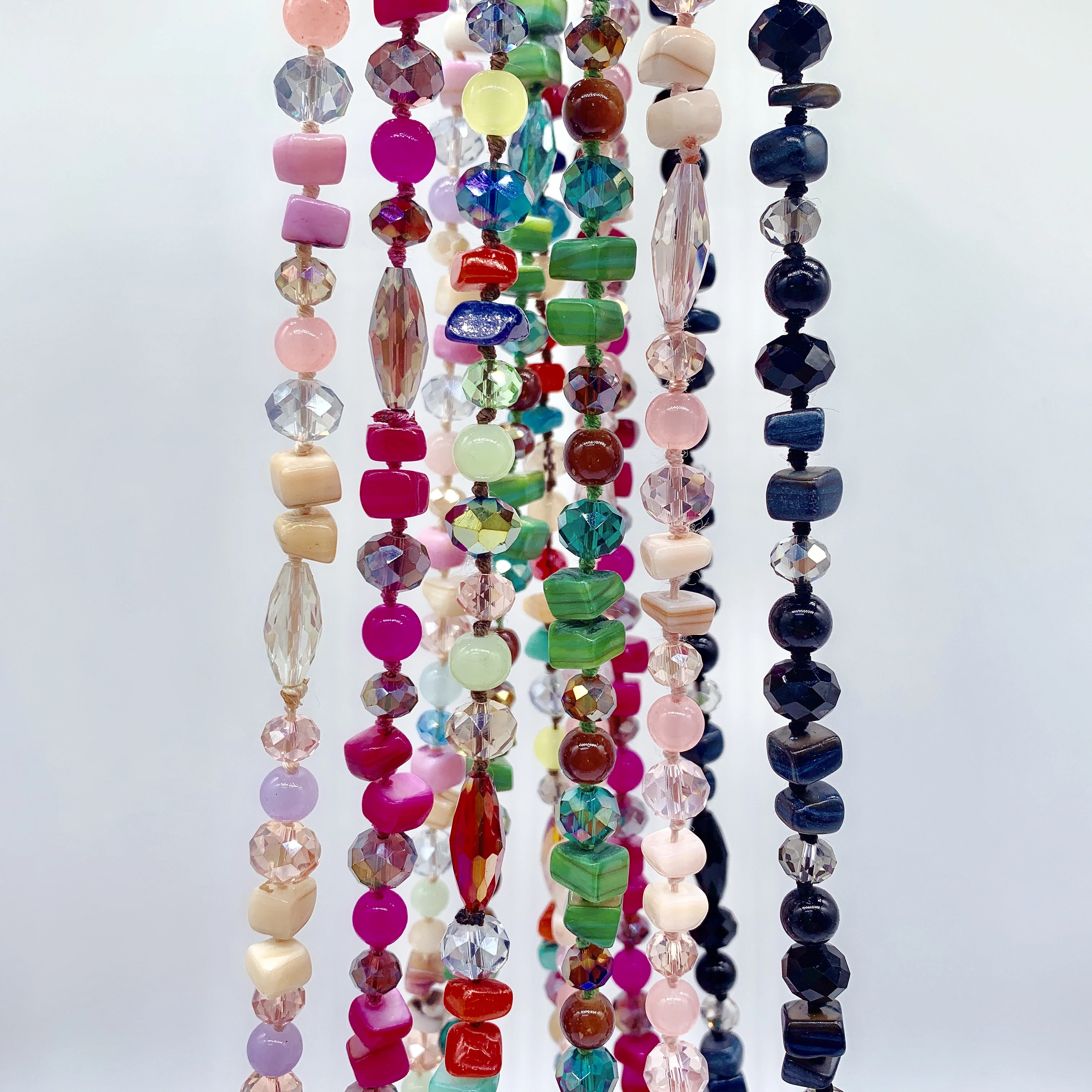 
fashion multi layer long necklace natural sea shell necklaces jewelry 