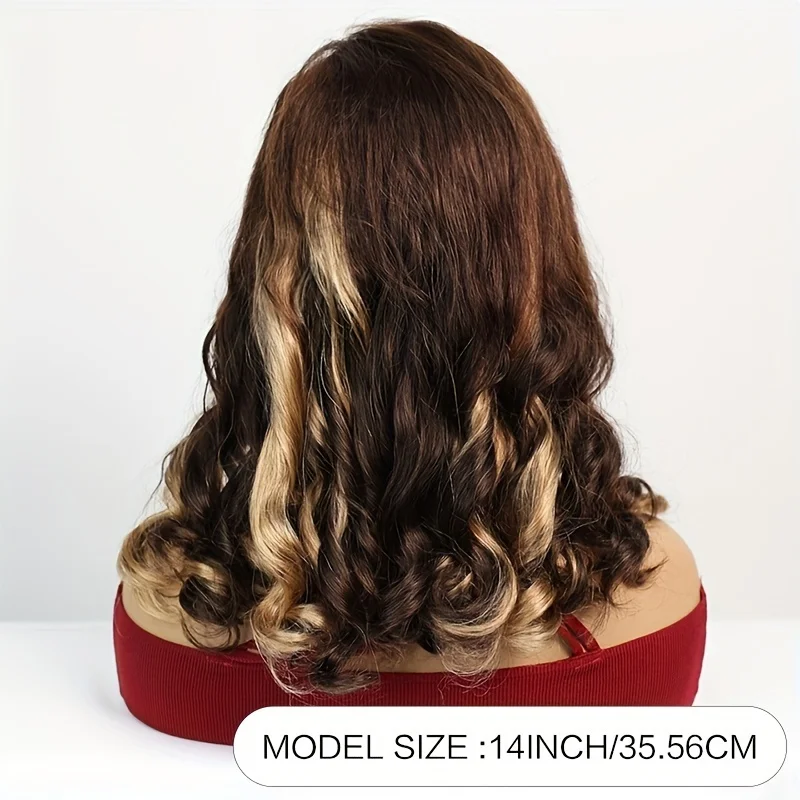 Highlight Short Bob Wigs Body Weave Human Hair Wigs Remy 4x4 Transparent Lace Front Ombre Honey Brown Color Wigs For Women