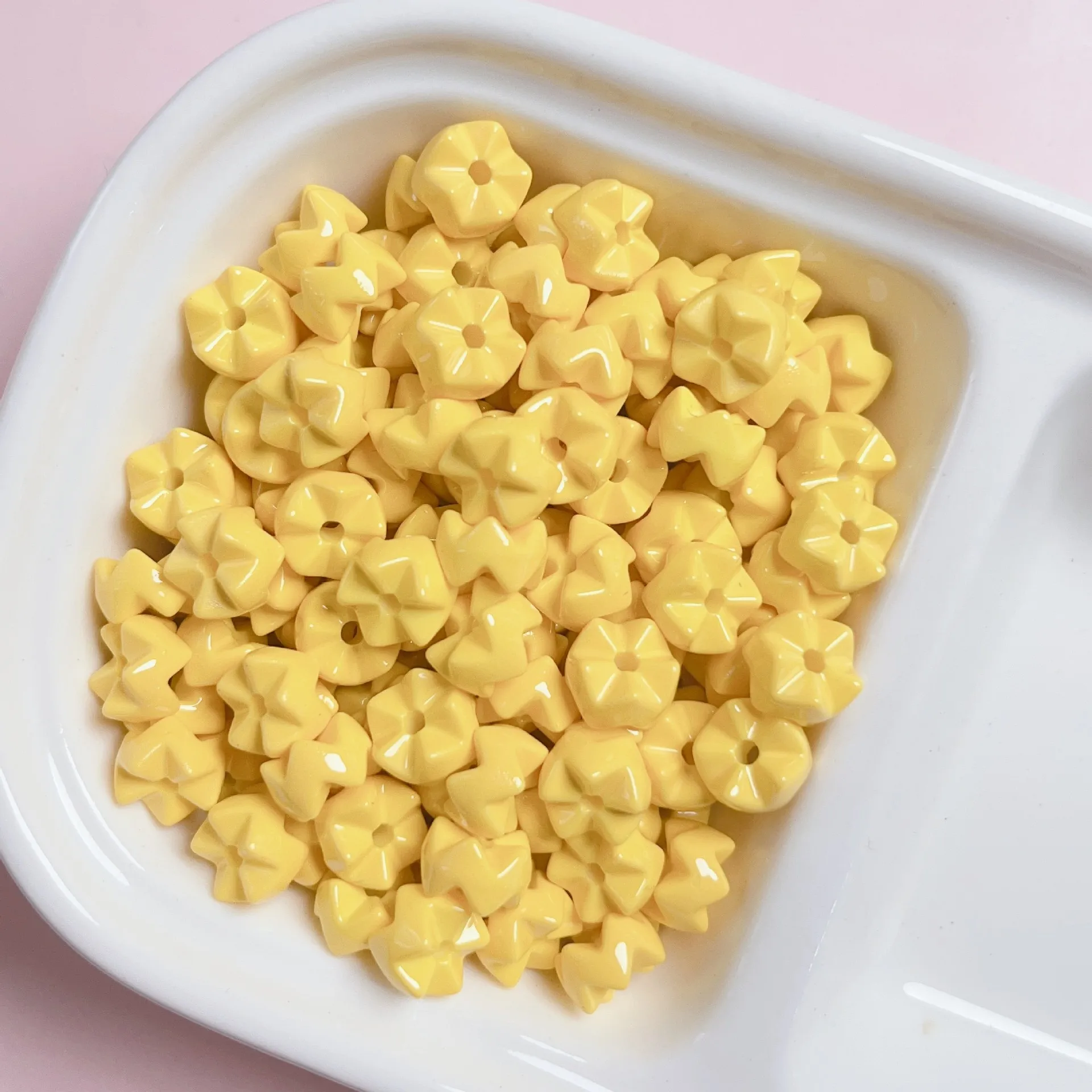 Color paint stacking beads 30pcs/bag diy handmade accessories Building Blocks beads necklace jewelry acrylic loose beads 8mm