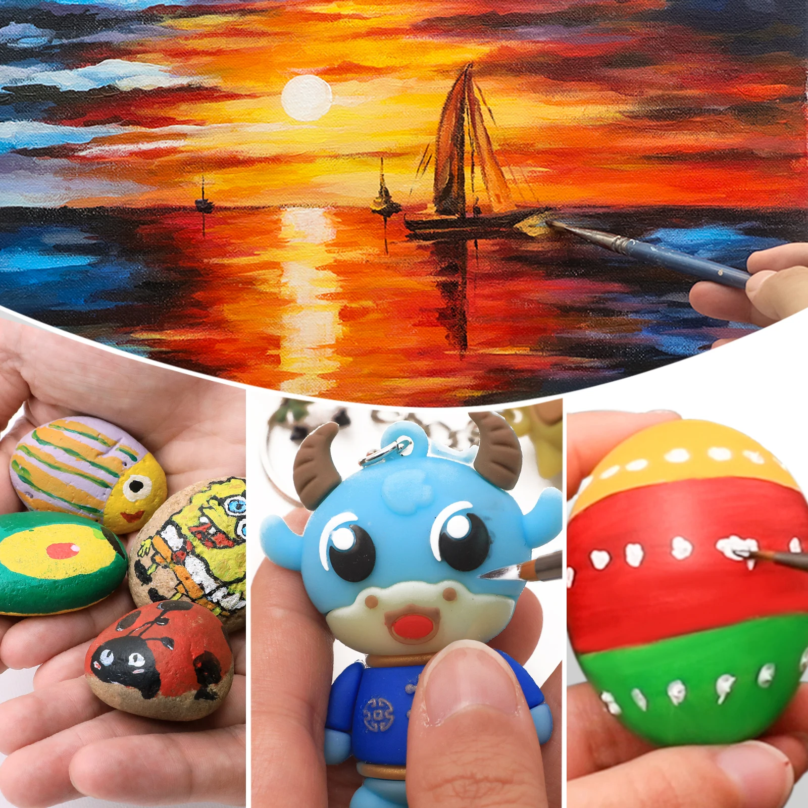 Artecho New Sap Green Color 500ml Acrylic Paint high quality artist paint non-toxic art supply