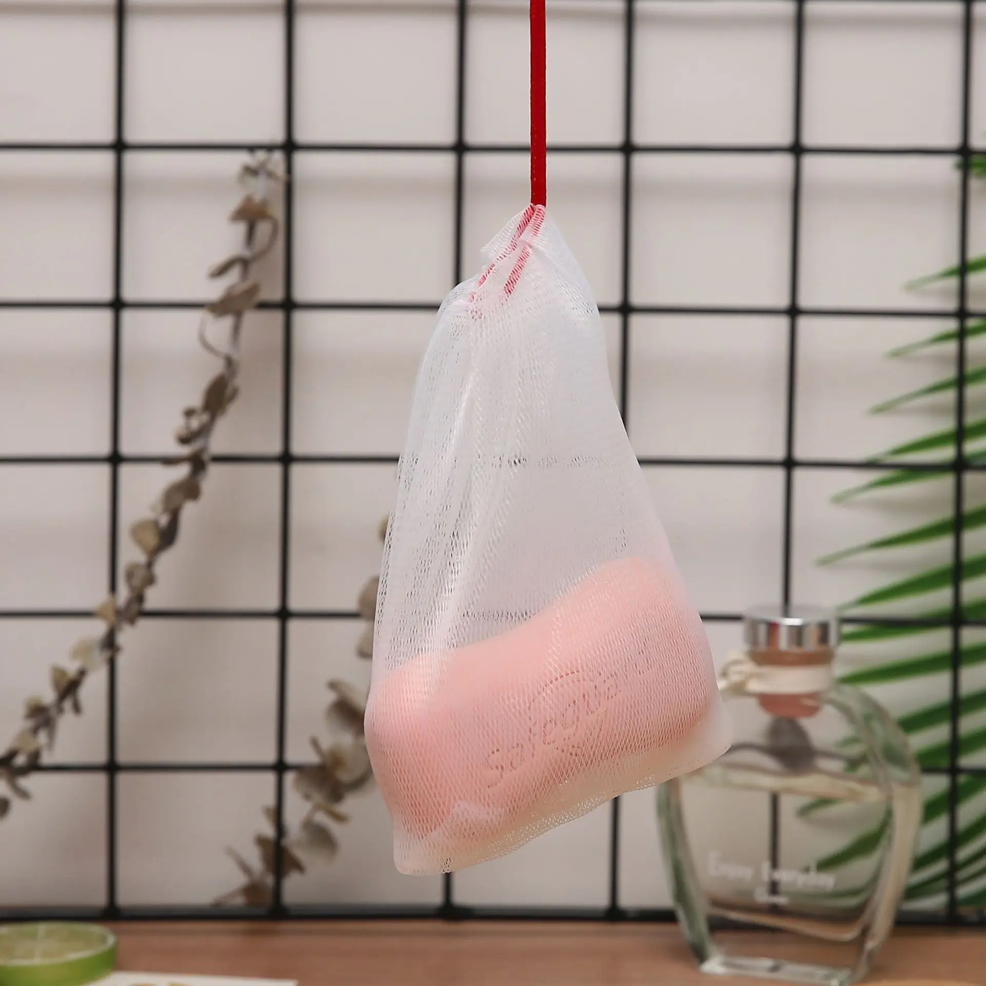 Foaming net soap facial cleanser foaming net Japanese style  handmade soap bubbling machine face washing color net