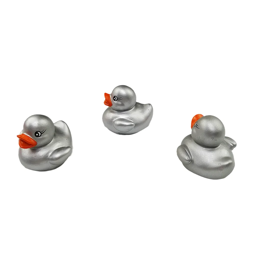 Float & Squeak 4Pcs Rubber Duck Shower Toys Family Pack Ducky Baby Bath Toy for Kids Bath Duck Toys