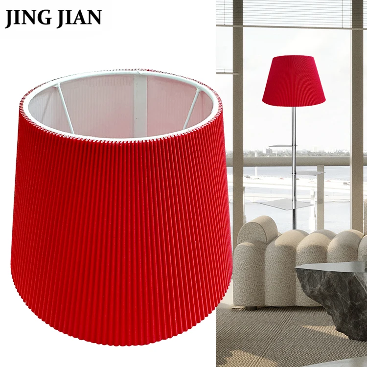 European style White Handmade Origami Lamp Shade Decorative Paper Lampshade For Table Lamp