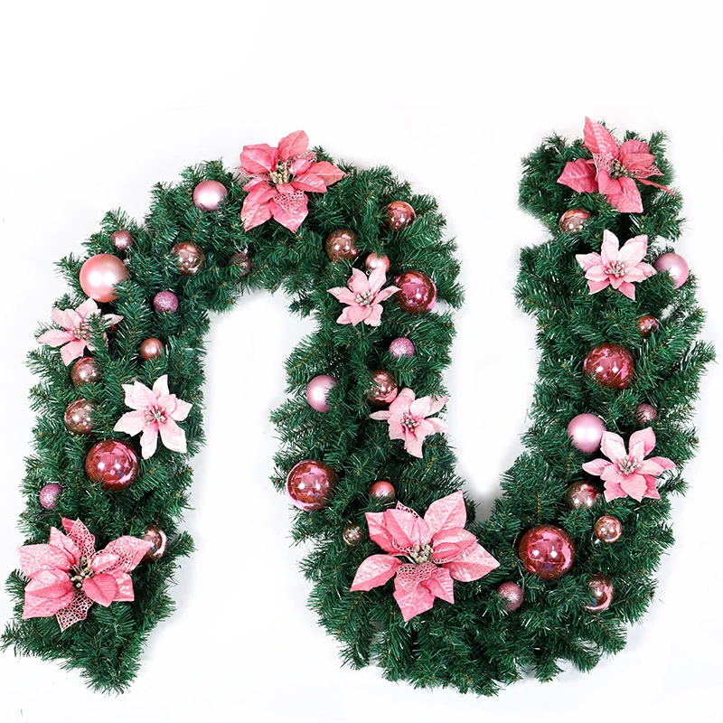 Оптовая продажа, искусственные Украшенные под заказ рождественские украшения, оптовая продажа, Рождественская гирлянда с подсветкой