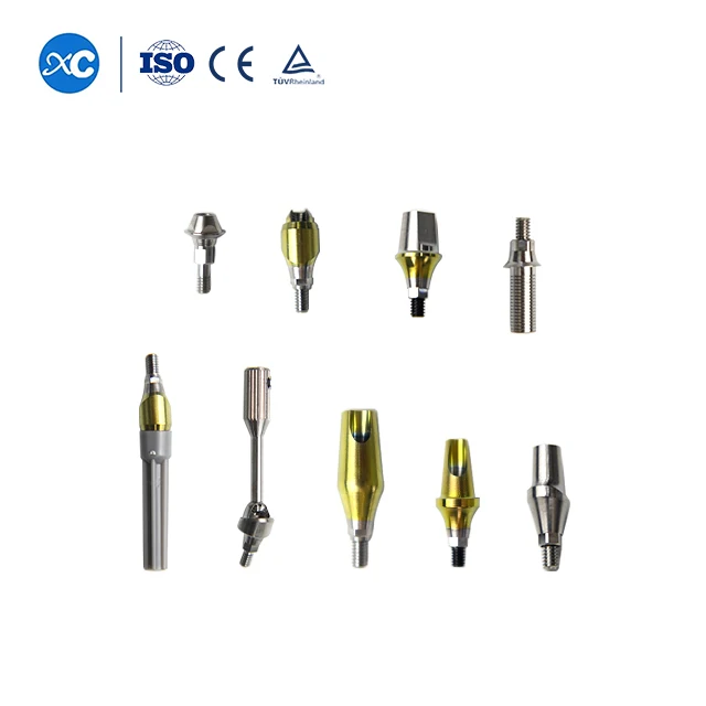 Customized Dental Implant Abutment Series Surgical Kit Titanium Dental Implant Healing Abutment with Cover Screw