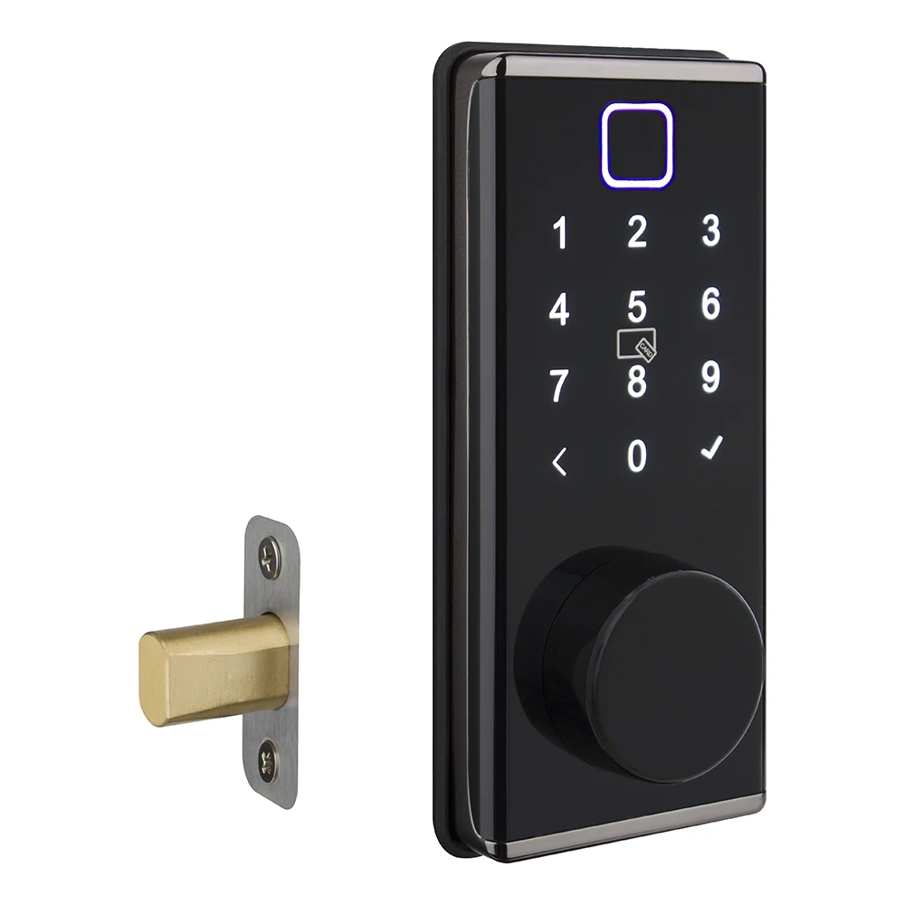Locstar Security Door Password Card Biometric Fingerprint Deadbolt Mortise Smart Key Lock