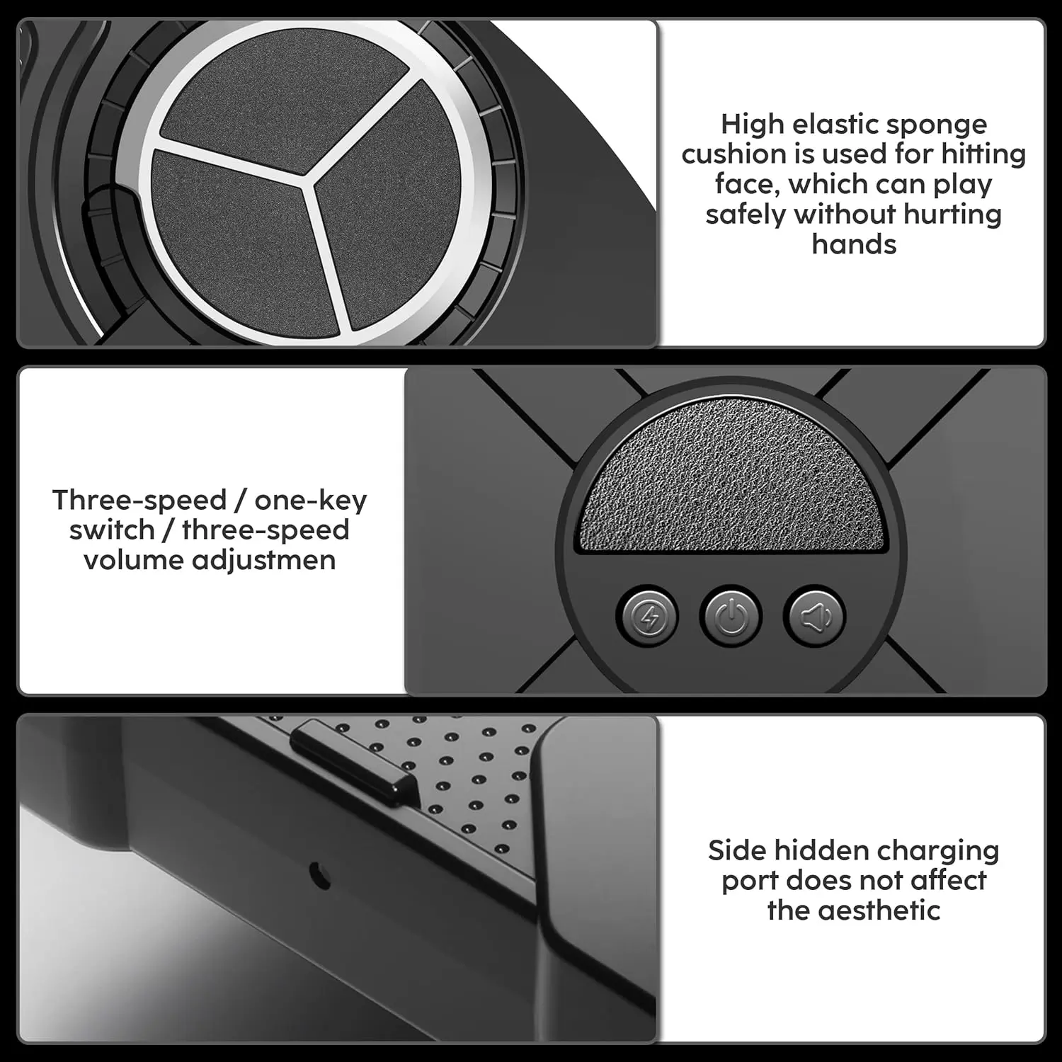 RS Popular Wall Mounted Bluetooth Children Smart Punching Target Child Toys Music Boxing Machine Sport Toys for Kids