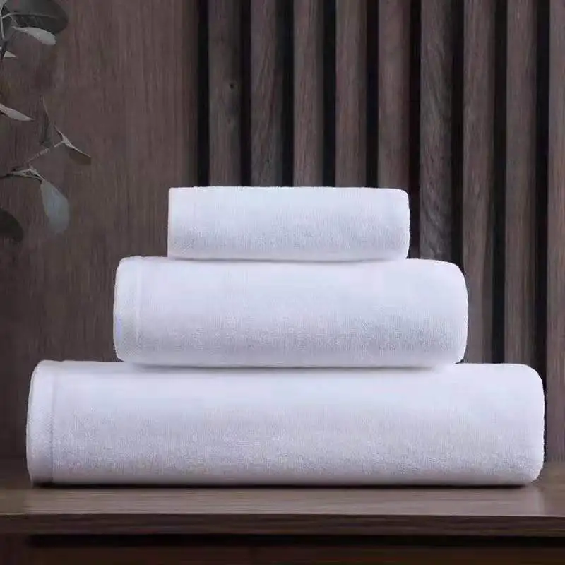Simple White Soft Premium High Quality Thick Bath Towels for Adults Wholesale