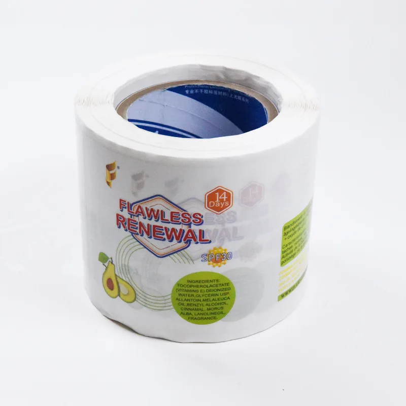 Customized Printing Vinyl CMYK Packaging Roll Adhesive Sticker Beeswax Wrap Private Food Labels