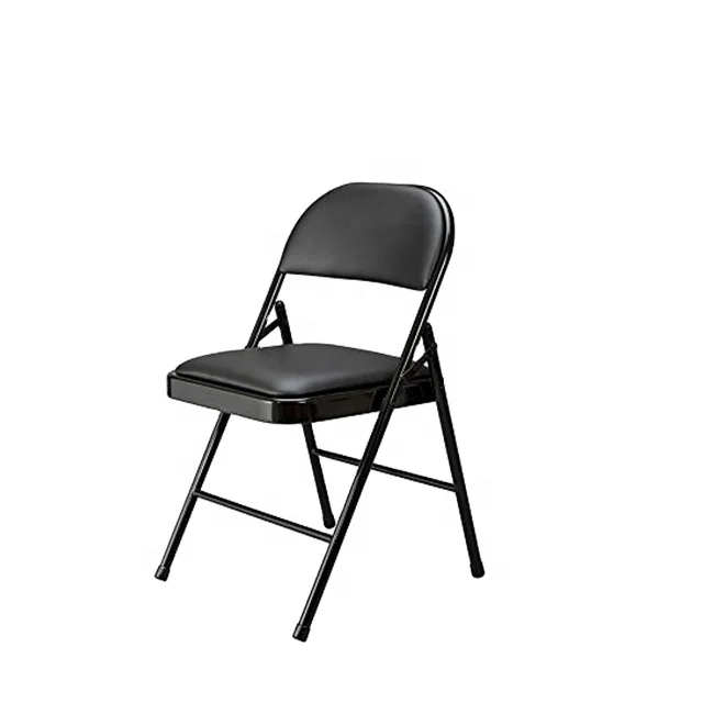 China Wholesale Meeting Room Office Furniture PU Seat Folding Chair Foldable chair  for Home Garden Banquet Reception School