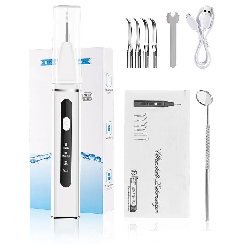 Ultrasonic Electric Tooth Scaler Cleaner with 3 Modes Remover for Teeth 100% Safe