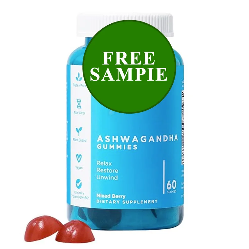 Бесплатная стандартная индивидуальная Марка OEM/OBM/ODM Vegan Ashwagandha, добавки с витаминами, жевательные конфеты Ashwagandha