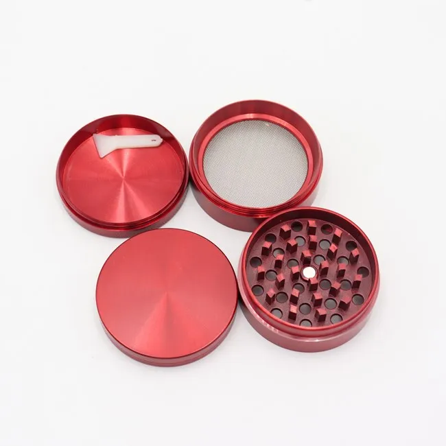 Custom Logo 4 Layers Alloy Metal Tobacco small grinder 50mm 55mm 63mm grinders herbal smoking Magnet Grinder Weed Smoking Pipe