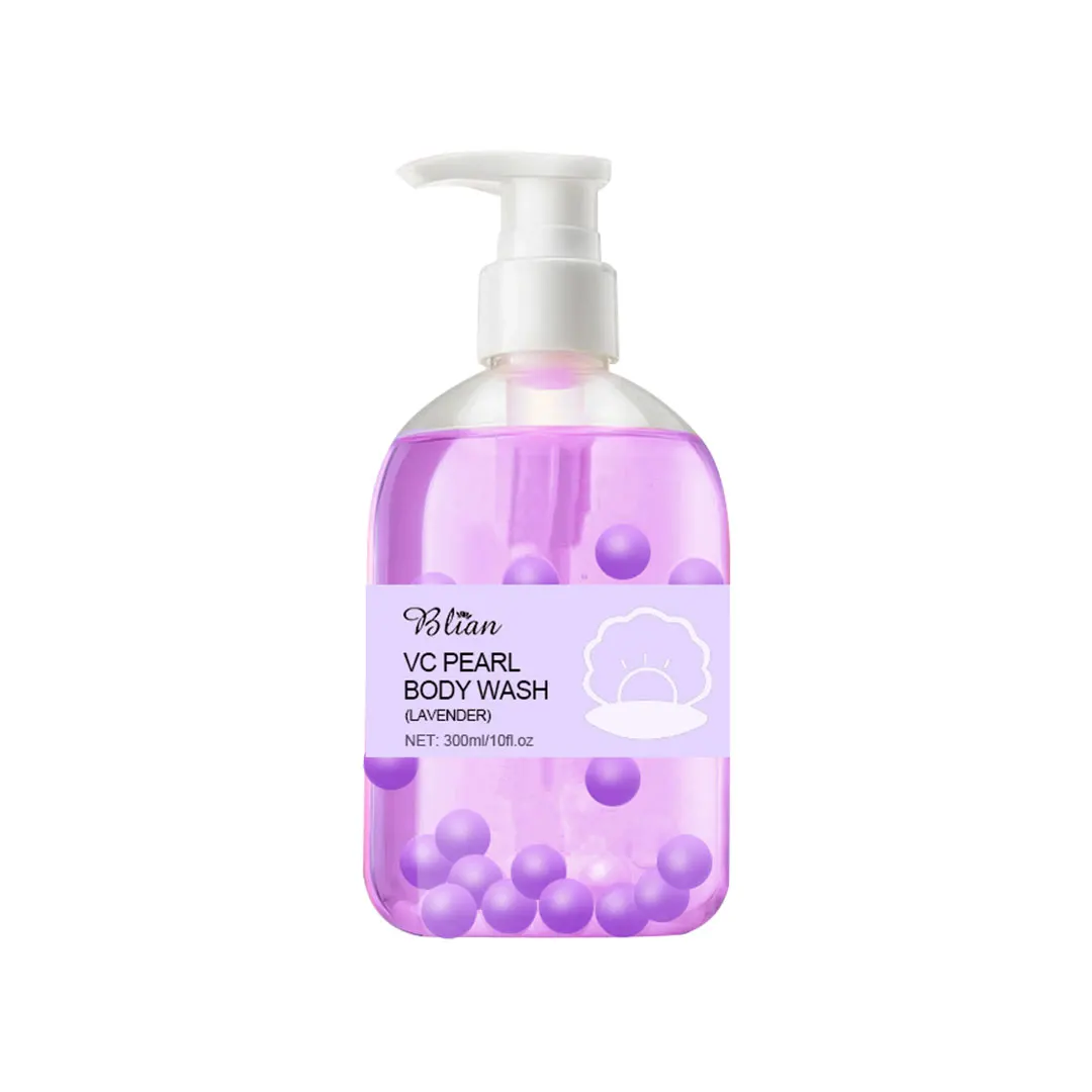 Bilian wholesale Private Label OEM/ODM  lavender pearl Shower Gel BodyWash Shampoo Bodycare  Smooth Bath Safe for Sensitive Skin