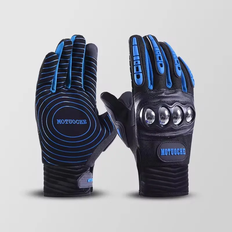 Fashion breathable full finger custom men summer sports riding racing outdoor cycling gloves