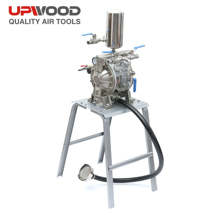 UW-P106SS 3/4  inch caliber air double diaphragm pump,corrosion resisting stainless steel pneumatic membrane pump