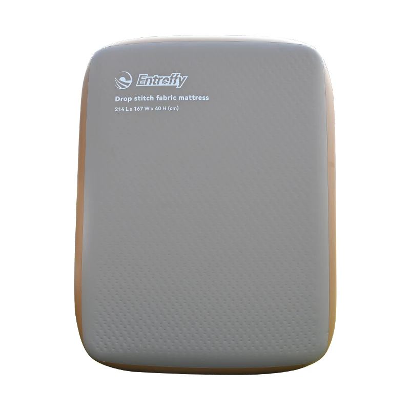 Modern Design Outdoor Transparent or Brown PVC Dropstitch Material Air Type Inflatable Mattress