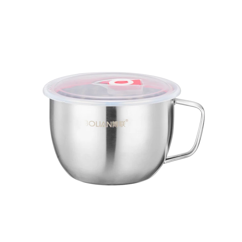 
 Amazon, Лидер продаж, портативный салатный суп, Складная Многофункциональная чашка для лапши быстрого приготовления с пластиковой крышкой  