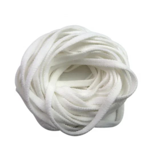 High quality flat elastic earloop for disposable medical face mask