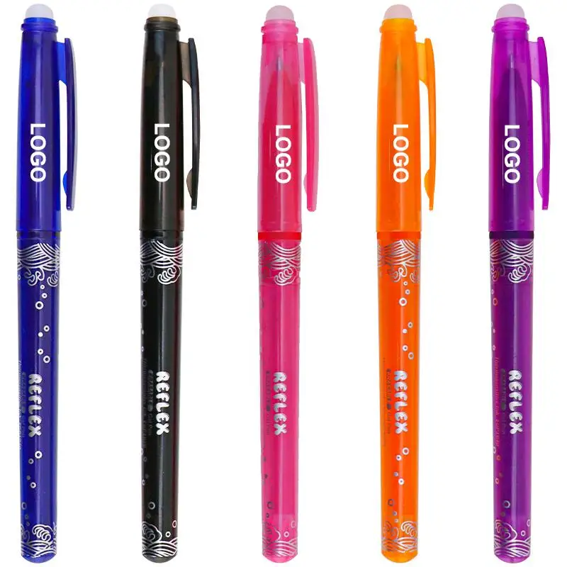 ANI Free Sample Quick Drying Erasable Gel Pen Multi-color Options Stationery Gel Ink Pens with Logo