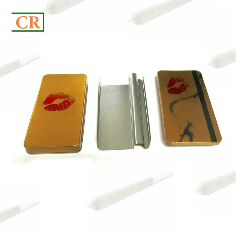 Organic Hemp Cigarette Metal Boxes Tinplate With Metal Insert Price