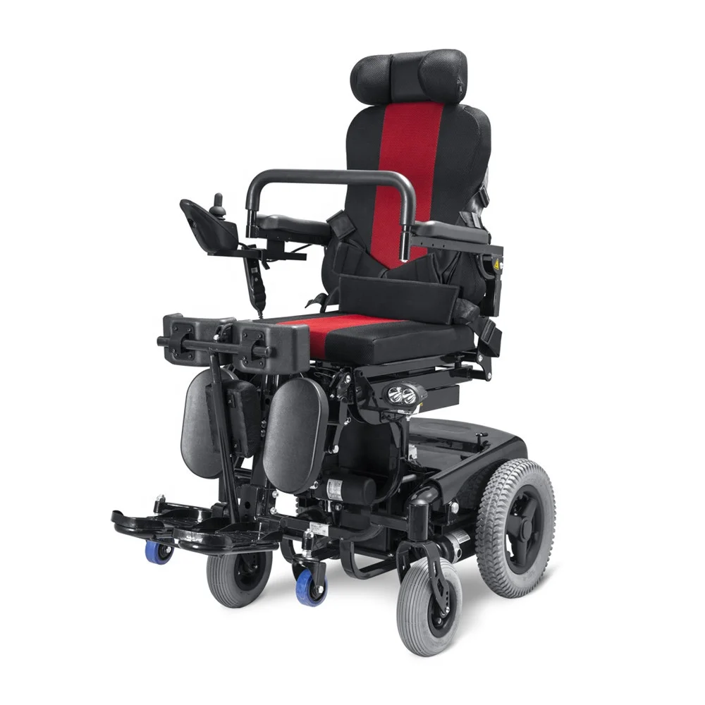 Multi function Handicapped Heavy Duty Reclining Standing Lifting Power Electric Wheelchair