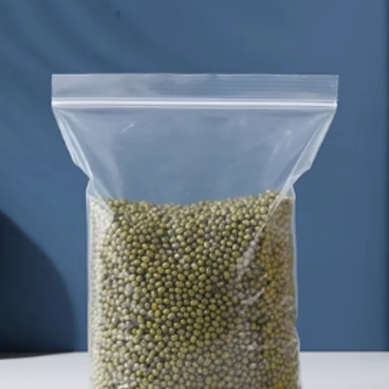 Panic buying transparent self seal plastic pack zip lock pouches zipper bags for food packing