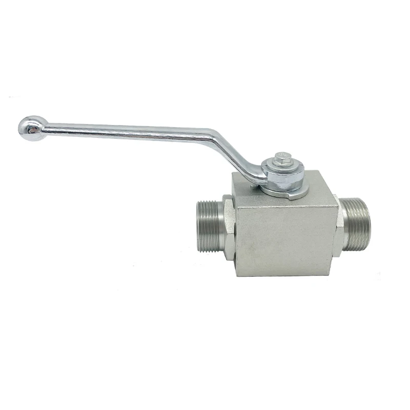 Two Ways Stainless Steel Price Male Thread YJZQ-JW YJZQ-JN Hydraulic High Pressure Ball Valve 3/4Inch