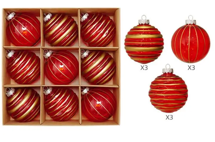 White Christmas Balls Stock Party Home Christmas Decoration Snow 10cm White Christmas Balls