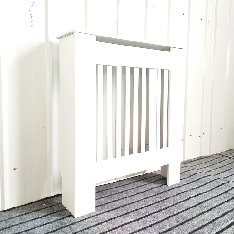 China Cheap wood radiator cover with grill, heater frame white finished,size M Free Sample